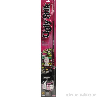 Ugly Stik Ladies Spinning Reel and Fishing Rod Combo with Tackle Kit 551883789